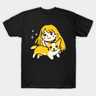 Corgi Girl Dog Lover Welsh T-Shirt